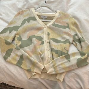 FATE camo cardigan